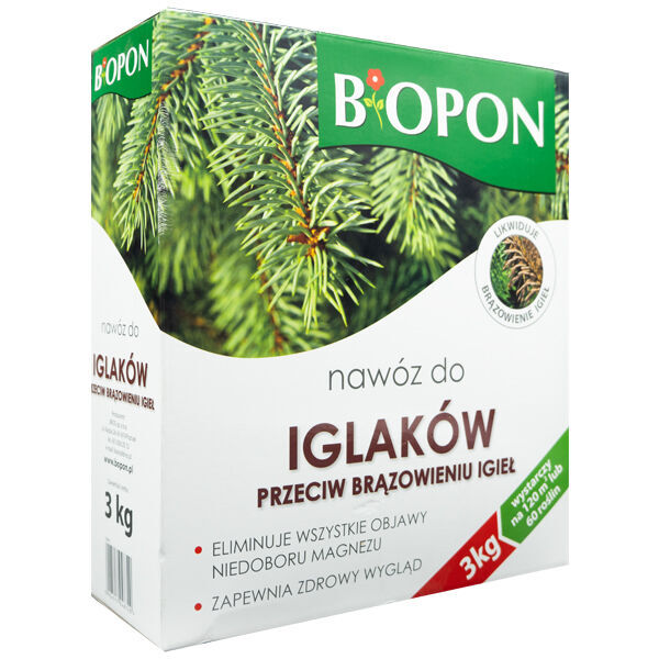 new Nawóz Przeciw Brązowieniu Iglaków 3KG Biopon complex fertilizer
