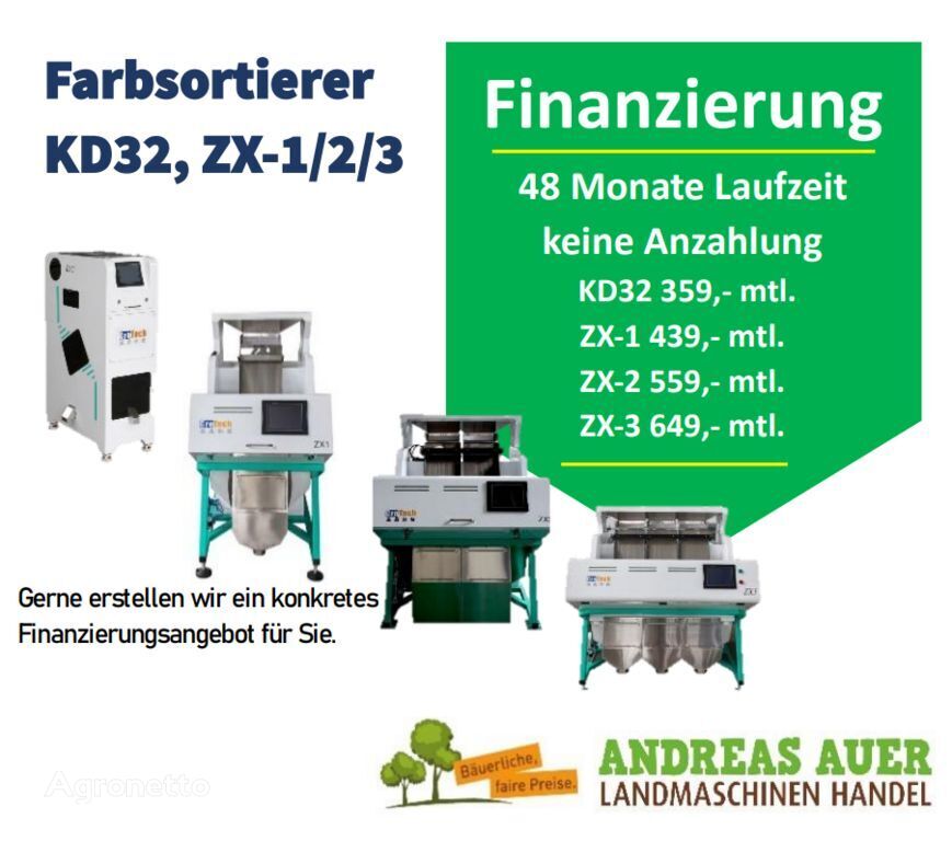 new Andreas Auer Farbsortierer KD32, ZX-1/2/3 grain cleaner