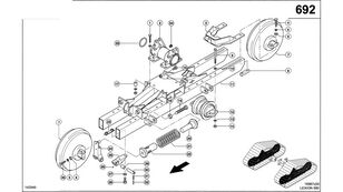 chassis for Claas Lexion 580  grain harvester