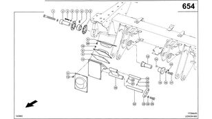 Claas Lexion 600 AMORTYZATOR  0007645752 (Amortyzacja osi napędowej do 0007645752 shock absorber for Claas Lexion 600  grain harvester